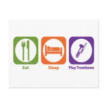 Eat Sleep Play Trombone Postcards