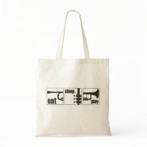 Eat. Sleep. Play. Trumpet Canvas Bag