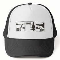 Eat. Sleep. Play. Trumpet Mesh Hat