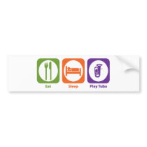 Eat Sleep Play Tuba Bumper Sticker