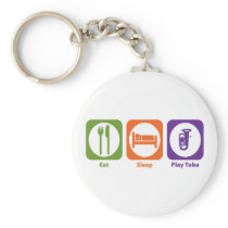 Eat Sleep Play Tuba Keychain