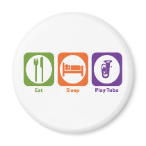 Eat Sleep Play Tuba Magnet