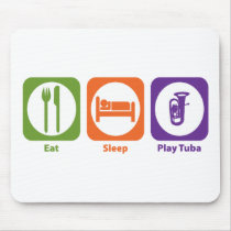 Eat Sleep Play Tuba Mouse Pad