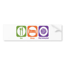 Eat Sleep Play Volleyball bumper stickers