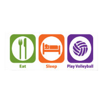 Eat Sleep Play Volleyball posters