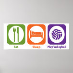 Eat Sleep Play Volleyball posters
