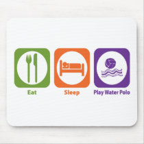 Eat Sleep Play Water Polo Mouse Mats