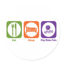 Eat Sleep Play Water Polo Sticker