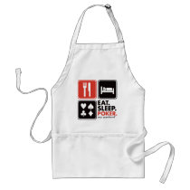 Eat Sleep Poker aprons
