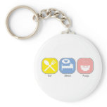 Eat Sleep Poop Key Chain
