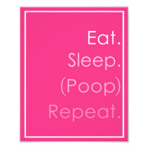 Eat Sleep Poop Repeat Baby Nursery Art Photo