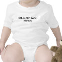 EAT. SLEEP. POOP.(Repeat) t-shirts
