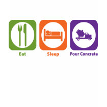 Eat Sleep Pour Concrete t-shirts