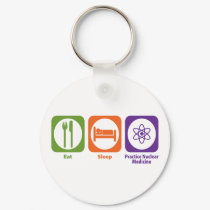 Eat Sleep Practice Nuclear Medicine keychains
