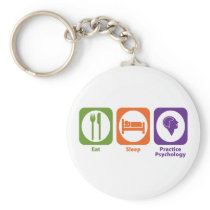 Eat Sleep Practice Psychology Keychain