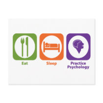 Eat Sleep Practice Psychology Postcard