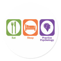 Eat Sleep Practice Psychology stickers