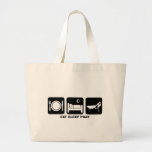 eat sleep pray tote bags