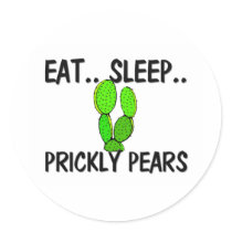 Eat Sleep PRICKLY PEARS stickers