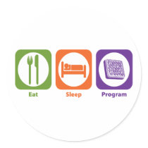 Eat Sleep Program stickers by 1000suns Eat Sleep Program stickers