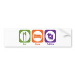 Eat Sleep Publish Bumper Stickers