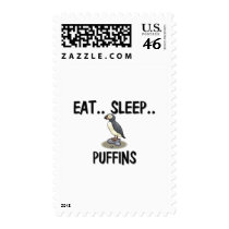 Eat Sleep PUFFINS postage