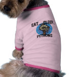 Eat Sleep PYTHONS Dog Clothing