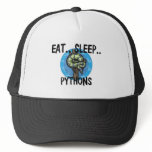 Eat Sleep PYTHONS hats