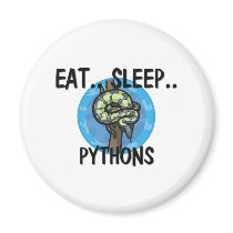 Eat Sleep PYTHONS magnets