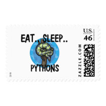Eat Sleep PYTHONS postage