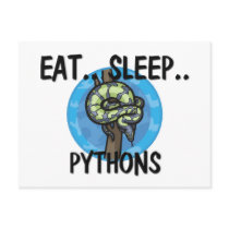 Eat Sleep PYTHONS postcards