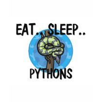 Eat Sleep PYTHONS t-shirts