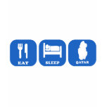 Eat Sleep Qatar t-shirts
