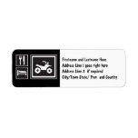 Eat Sleep QUAD! Custom Return Address Label