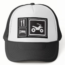 Eat Sleep QUAD! Hats