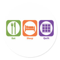 Eat Sleep Quilt stickers