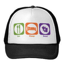 Eat Sleep Read Mesh Hats