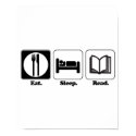 eat sleep read posters