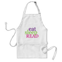 Eat, Sleep, READ - Retro Aprons