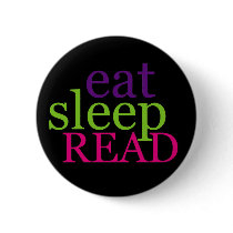 Eat, Sleep, READ - Retro Pins