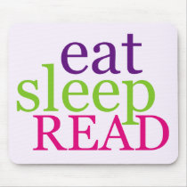 Eat, Sleep, READ - Retro Mouse Pads