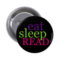 Eat, Sleep, READ - Retro buttons