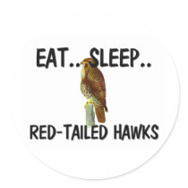 Eat Sleep RED-TAILED HAWKS stickers by AnimalShirts Eat Sleep RED-TAILED HAWKS stickers