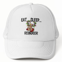 Eat Sleep REINDEER hats