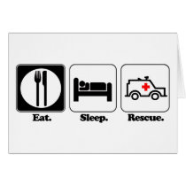 eat sleep rescue cards