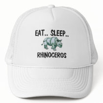 Eat Sleep RHINOCEROS hats by AnimalShirts Eat Sleep RHINOCEROS hats