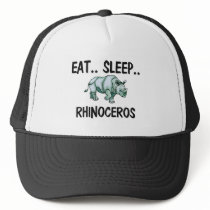 Eat Sleep RHINOCEROS hats by AnimalShirts Eat Sleep RHINOCEROS hats