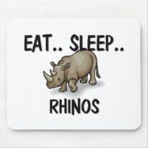 Eat Sleep RHINOS mousepads