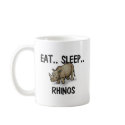 Eat Sleep RHINOS mugs