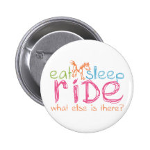 Eat Sleep Ride Buttons